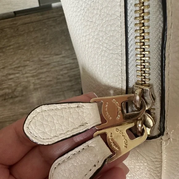 Coach Ivory Mini Backpack with Gold Accents / Bifold Wallet Included - Picture 4 of 16